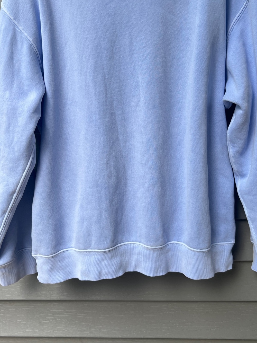 Abercrombie & Fitch Sunday Half Zip Sweatshirt Women’s M Sky Blue Pullover - Picture 7 of 14